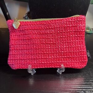 💍 2 for 12 💍 ipsy Bright Pink Textured Mesh Cosmetic Bag